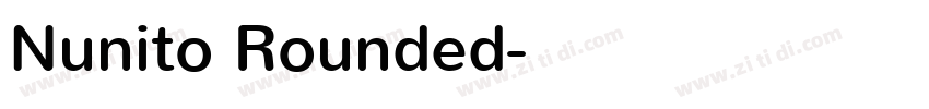 Nunito Rounded字体转换